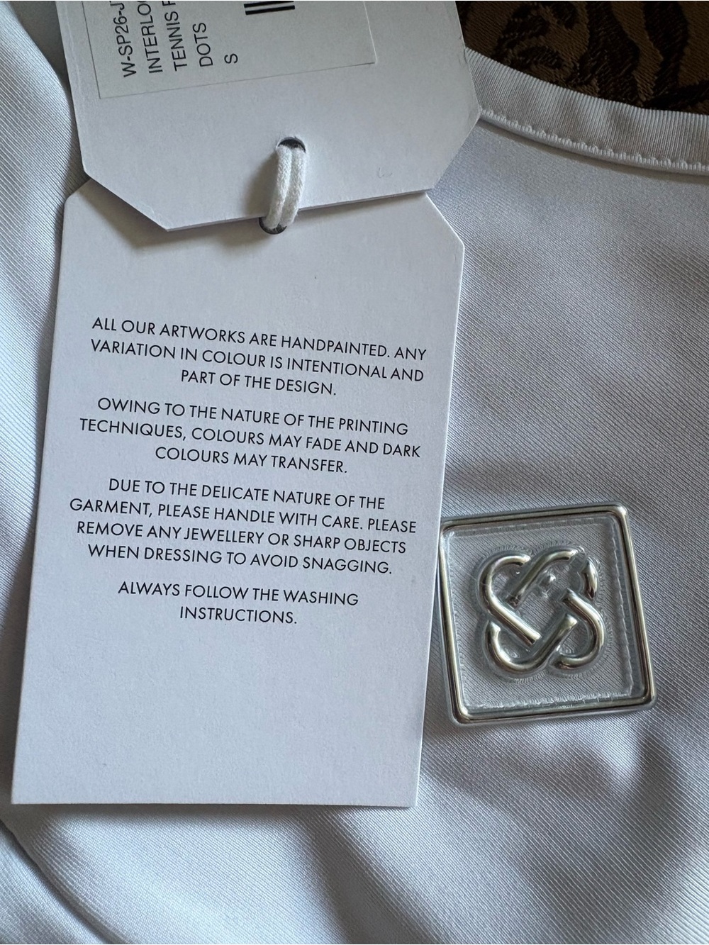 NWT- Casablanca Women's White Sleeveless Polo with Lime Trim - Picture 9 of 12